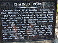 Chained Rock Historical Marker.