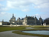 Grand building with garden.