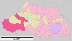 Location of Chichibu in Saitama Prefecture