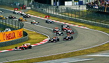 Photo du départ du Grand Prix de Chine 2010