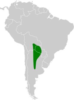 Distribución geográfica de la chuña de patas negras.