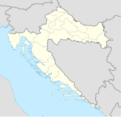 Gospić massacre is located in Croatia