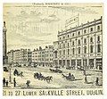 1891 artwork of Clerys in Lower Sackville Street