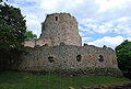 Donjon and the fourth wall, outer courtyard in the foreground