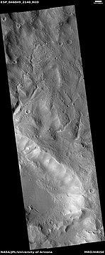 Wide view of channels, as seen by HiRISE under HiWish program