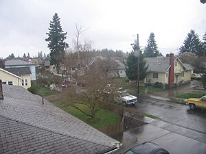 Typical Foster Powell street scene, March 2010