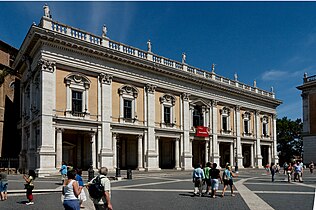 Le palais neuf, abritant une partie du musées du Capitole.