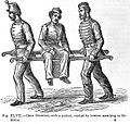Example of a chair stretcher, “On the Transport of Sick and Wounded Troops”, 1868.