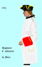 régiment de Forez de 1734 à 1757