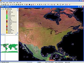 Скриншот программы gvSIG