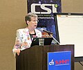 Harriet Hall, a frequent CSICon speaker, in Tacoma 2013