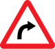 الهند curve to right sign.