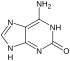 Estructura química de la isoguanina