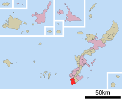 Location of Itoman in Okinawa Prefecture