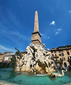 Fontana dei Quattro Fiumi by Bernini, (1648–51)