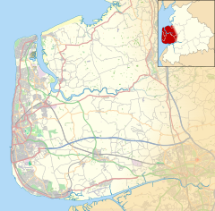 Rossall is located in the Fylde