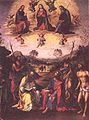 Lorenzo Costa, Coronación de la Virgen y santos, 1501