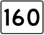 Route 160 marker