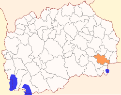 Localização de Strumica