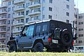 The side and rear of the Mitsubishi Type 73 light truck Shin.