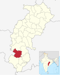 Location in Chhattisgarh