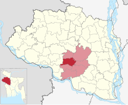 Location of Natore Sadar