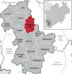 Niederzier – Mappa