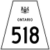 Highway 518 marker