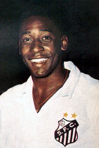 Pelé, pictured smiling at the camera, is the all-time leading goalscorer for Santos FC.