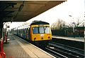 A former Strathclyde Public Transport train at Romiley Junction during 2003.