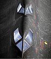 תקריב של תאי הטייסים של ה-SR-71B של נאס"א