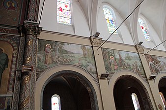 Détail des peintures murales.