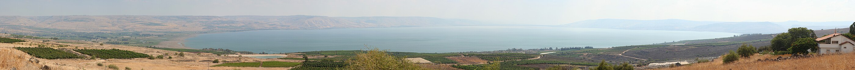 مشهد عام بانورامي بحير طبريا