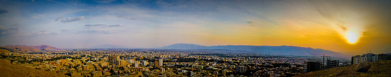 Panorama över Shiraz.