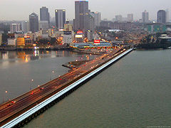 The Johor-Singapore Causeway is an important road which connects Singapore to Malaysia