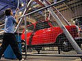 An interactive car-lifting exhibition at Snibston