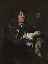 Portrait of Stephan Geraedts, Husband of Isabella Coymans by Frans Hals. 1650-1652