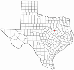 Location of Penelope, Texas