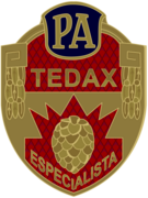 Primer emblema de los TEDAX del Cuerpo de Policía Armada.