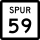 State Highway Spur 59 marker