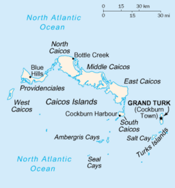 Cockburn Towns läge inom Turks- och Caicosöarna