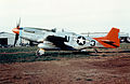 Mustang du 332d avec la marque distinctive qui a donné le nom de Red Tails.