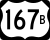 U.S. Highway 167B marker
