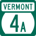 Vermont Route 4A marker
