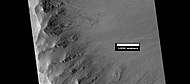 Gullies in Arandas, as seen by HiRISE under HiWish program.