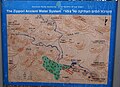 Carte montrant le système d'approvisionnement en eau de Tsippori