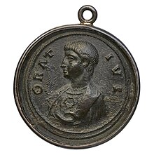 Bronze medallion depicting Horace, 4th-5th century