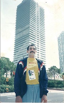 Spain Barcelona Olymbic 1992 Judo player Yahya Saleh Saleh Mofreh