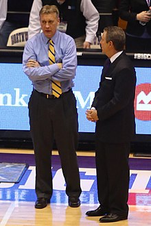 Jeff Meyer as an assistant coach at Michigan, before a game at Northwestern.