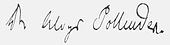 signature d'Aloys Pollender